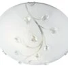 Embellished Round Petal Flush Ceiling Light -Haven Home Shop 11101 22187