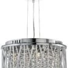 Elise Chrome & Crystal Ceiling Light -Haven Home Shop 11232 22178