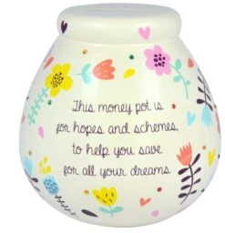 Pots Of Dreams Floral Money Pot