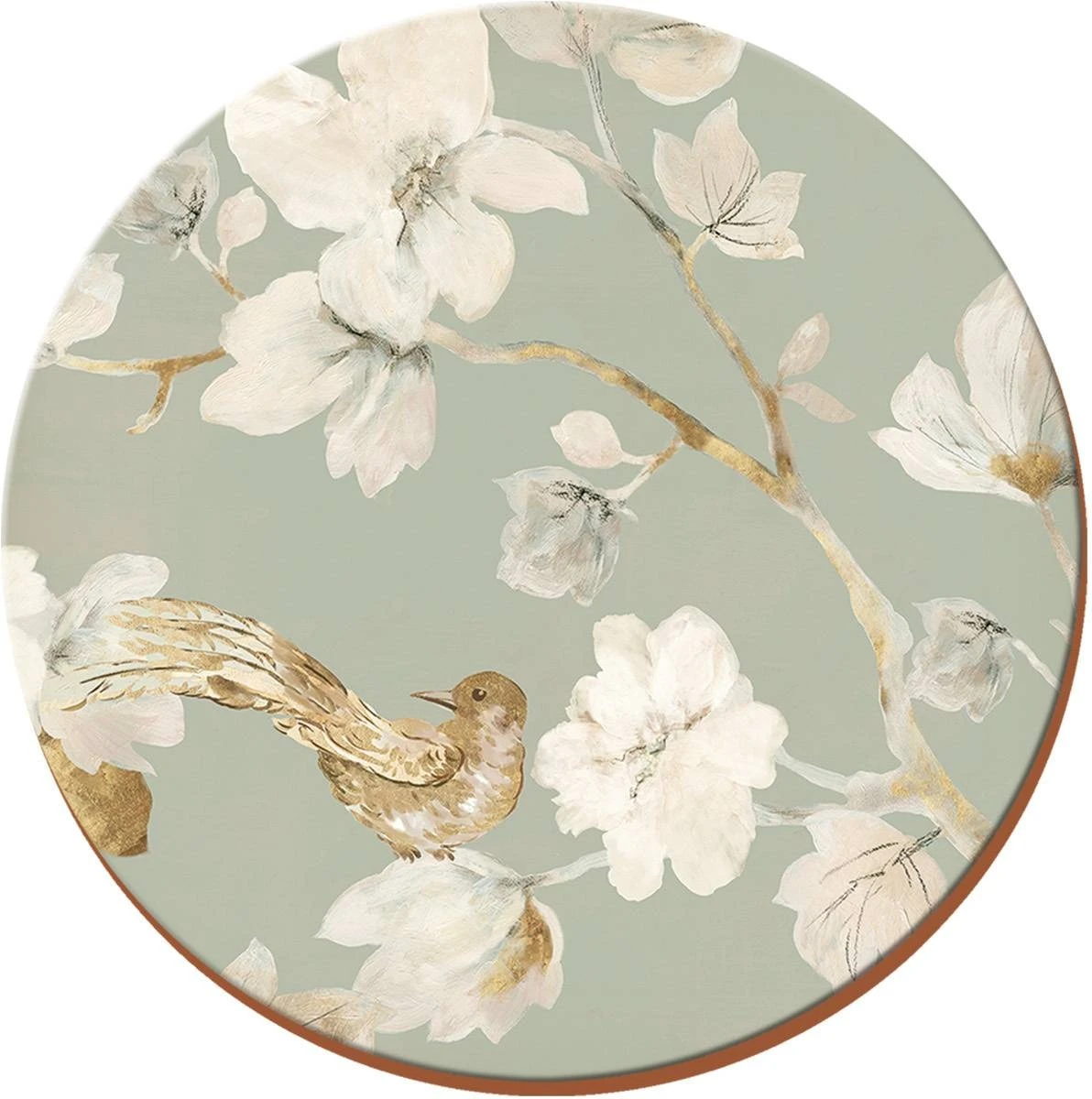 Creative Tops Duck Egg Floral Round Coasters Set Of 4 3 Creative Tops Duck Egg Floral Round Coasters Set Of 4