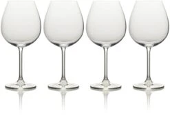 Creative Tops Mikasa Julie Bordeaux Glass Set Of 4 610ml