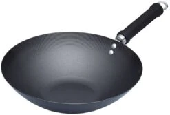 KitchenCraft Oriental Carbon Steel Non-Stick Wok 8 -Haven Home Shop 20931 20593