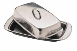 KitchenCraft Stainless Steel Butter Dish