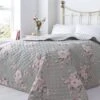 Catherine Lansfield Canterbury Bedspread - Grey -Haven Home Shop 25293 19721
