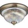 Searchlight Antique Brass American Diner Style Ceiling Light -Haven Home Shop 26688 19477