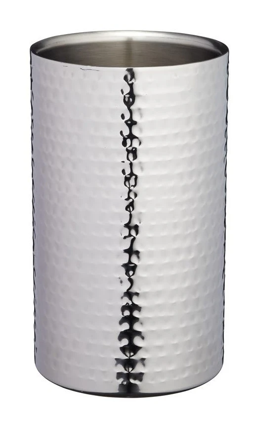 Barcraft Hammered Double Walled Stainless Steel Wine Cooler 3 Barcraft Hammered Double Walled Stainless Steel Wine Cooler