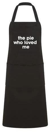 The Pie Who Loved Me Apron Black