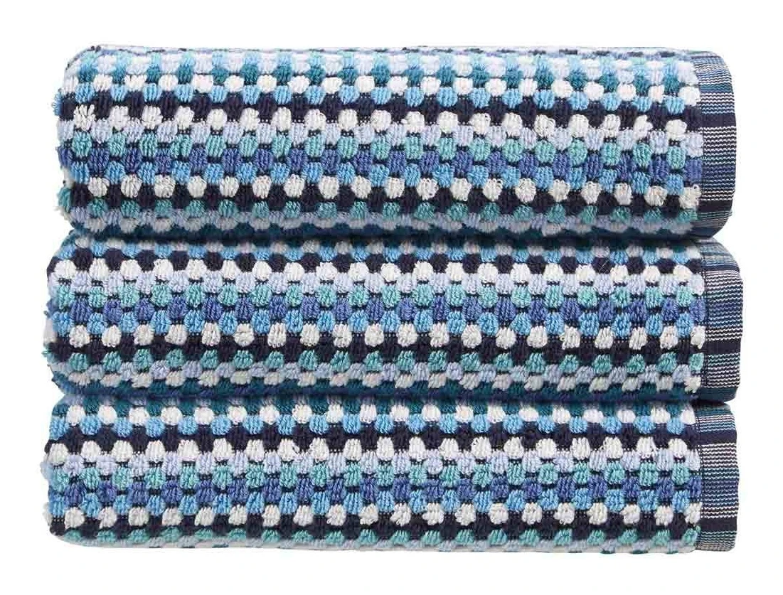 Christy Carnaby Stripe Towel Blue 3 Christy Carnaby Stripe Towel Blue