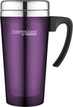 Thermos Translucent Travel Mug Purple 420Ml