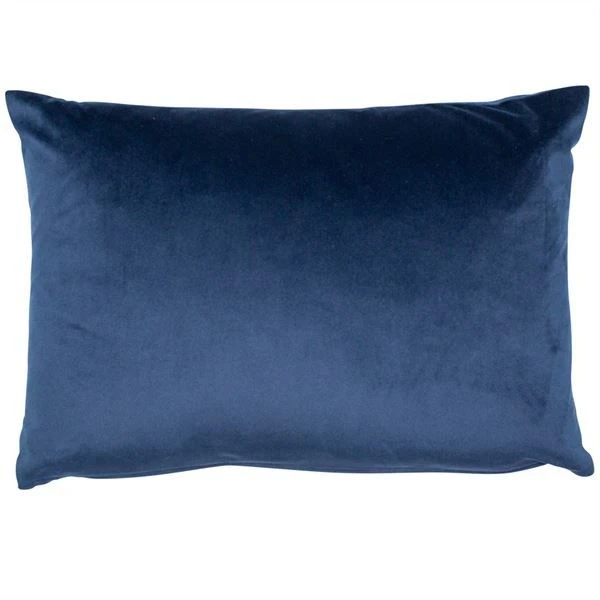 Malini Luxe Velvet Navy Cushion 30cm X 45cm 3 Malini Luxe Velvet Navy Cushion 30cm X 45cm