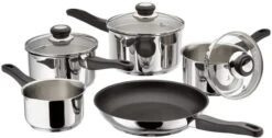 Judge Vista Draining 5 Piece Pan Set