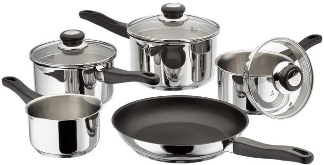 Judge Vista Draining 5 Piece Pan Set 3 Judge Vista Draining 5 Piece Pan Set