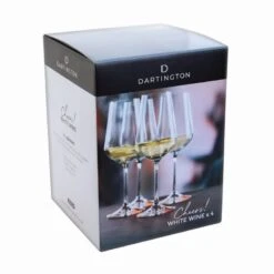 Dartington Cheers! White Wine 350Ml Set Of 4 -Haven Home Shop 35596 14901