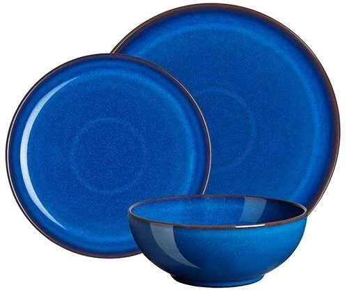Denby Imperial Blue 12 Piece Coupe Set 3 Denby Imperial Blue 12 Piece Coupe Set