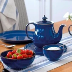 Denby Imperial Blue 12 Piece Coupe Set 7 Denby Imperial Blue 12 Piece Coupe Set -Haven Home Shop 35668 14828