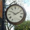 Greenwich Station Wall Clock & Thermometer 15' -Haven Home Shop 37312 13917