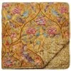 Morris & Co Seasons By May Quilted Throw - Saffron 2 Morris & Co Seasons By May Quilted Throw - Saffron -Haven Home Shop 37556 13761