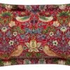 Morris & Co Strawberry Thief Oxford Pillowcase - Crimson