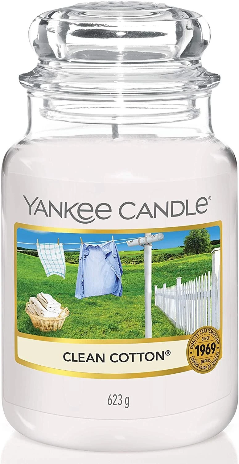 Yankee Candle Scented Jar Candle - Clean Cotton 3 Yankee Candle Scented Jar Candle - Clean Cotton
