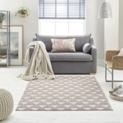 Mastercraft Loop Flat & Loop Rug - 7444A Ivory/Dark Grey -Haven Home Shop 38494 13096