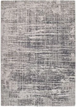 Mastercraft High Rise 7063A Rug - Light Grey/Dark Grey - 80x150cm