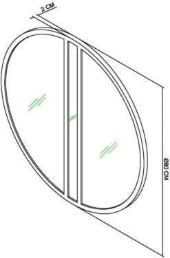 Calgary Mirror Satin Brass -Haven Home Shop 38668 12833