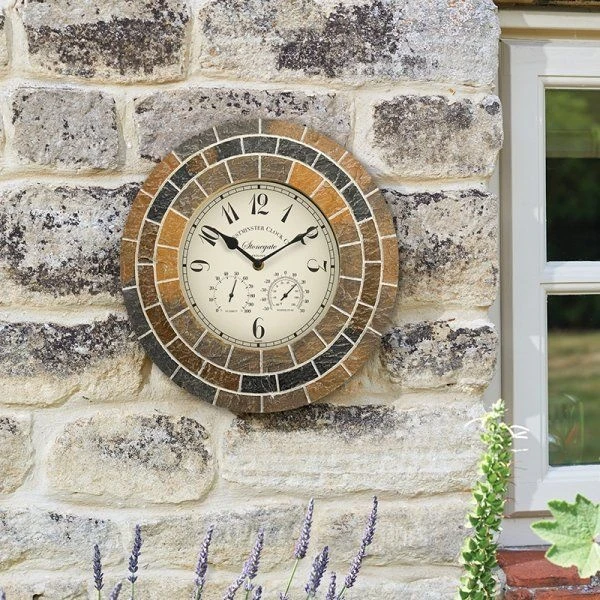 Smart Garden Stonegate Mosaic 14' Clock 4 Smart Garden Stonegate Mosaic 14' Clock - Image 2