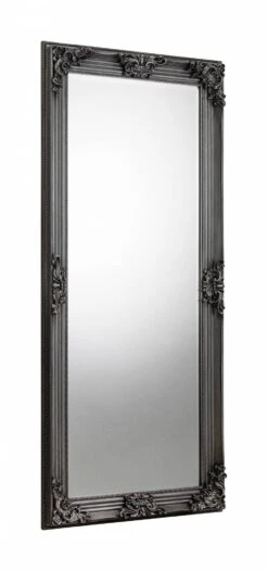 Julian Bowen Rococo Pewter Lean-To Dress Mirror