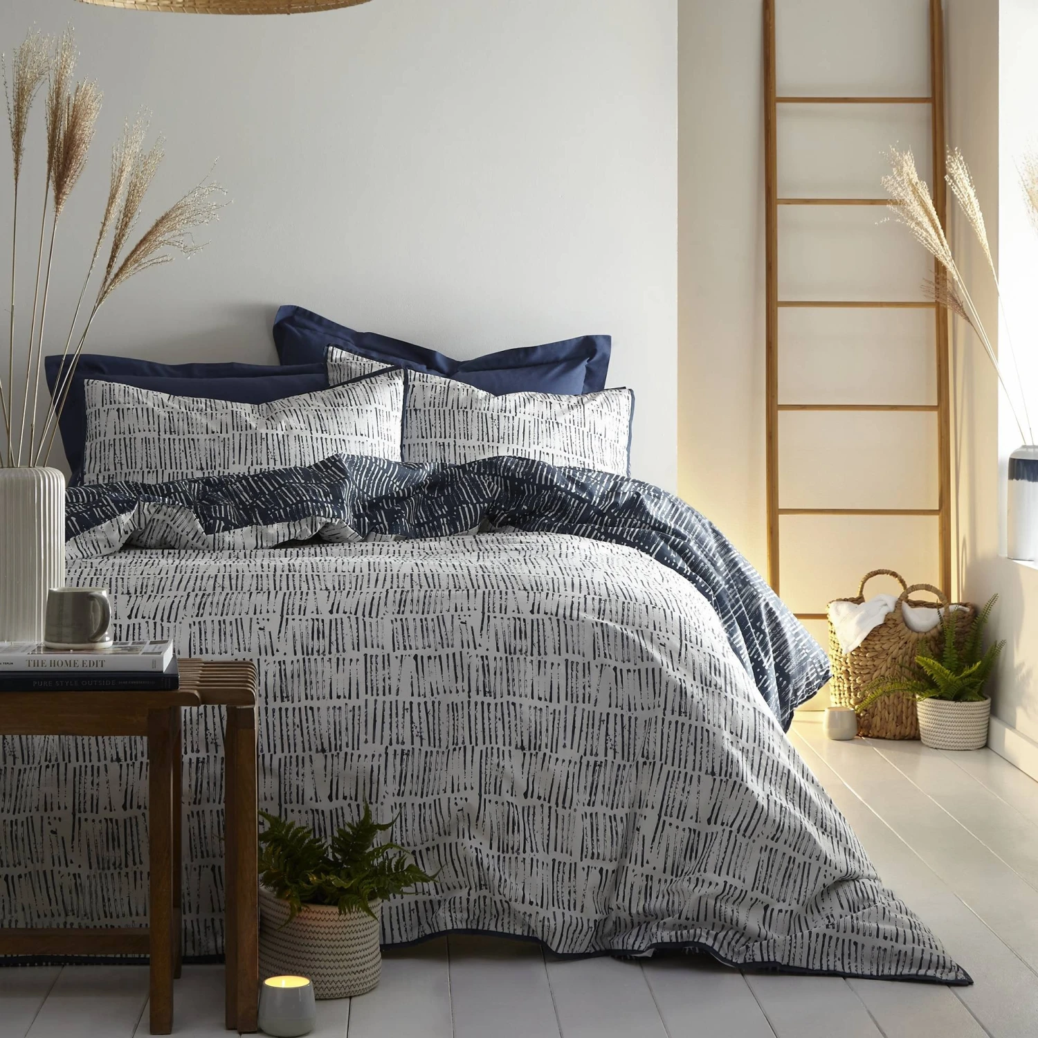 Appletree Matches Ink Blue Duvet Set 3 Appletree Matches Ink Blue Duvet Set