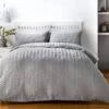 Serene Seersucker Grey Duvet Set -Haven Home Shop 41742 8683