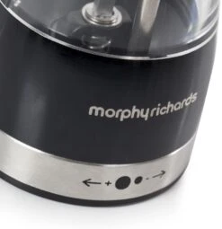 Morphy Richards Accents Electronic Salt & Pepper Mill Black -Haven Home Shop 42721 7891