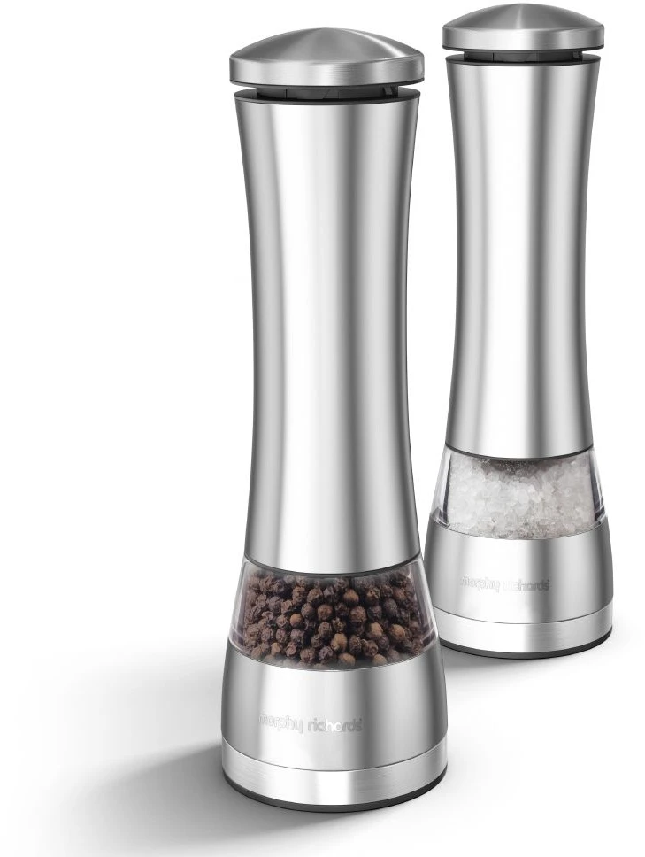 Morphy Richards Accents Electronic Salt & Pepper Mill Stainless Steel 3 Morphy Richards Accents Electronic Salt & Pepper Mill Stainless Steel