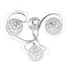 BHS Orianna Flush Ceiling 3 Light Chrome