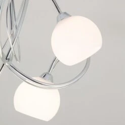 BHS Soni Small Flush Ceiling Light Chrome -Haven Home Shop 42795 7809