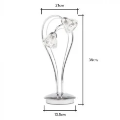 BHS Marianne Table Lamp Chrome -Haven Home Shop 42799 7797