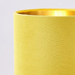 BHS Velvet Table Lamp Ochre & Brass 8 BHS Velvet Table Lamp Ochre & Brass -Haven Home Shop 42818 7739