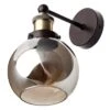 BHS Carter Industrial Glass Ball Wall Light -Haven Home Shop 42825 7709