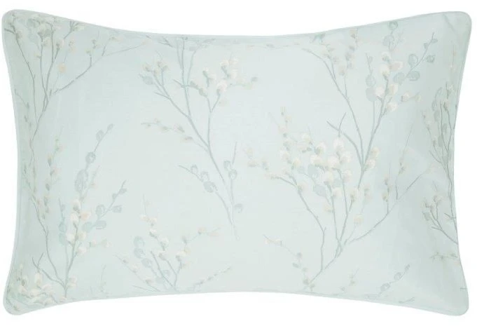Laura Ashley Pussy Willow Duck Egg Pillowcase Pair 3 Laura Ashley Pussy Willow Duck Egg Pillowcase Pair