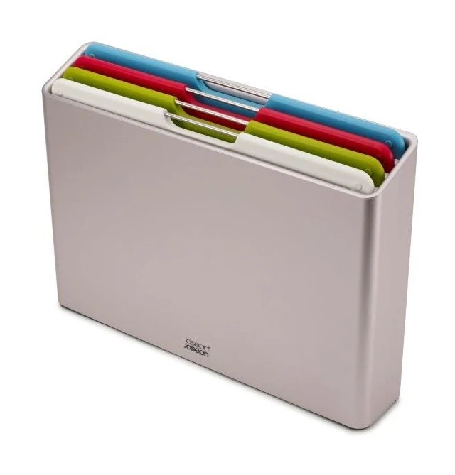 Joseph Joseph Folio 4 Piece Chopping Board Set Large - Silver 3 Joseph Joseph Folio 4 Piece Chopping Board Set Large - Silver