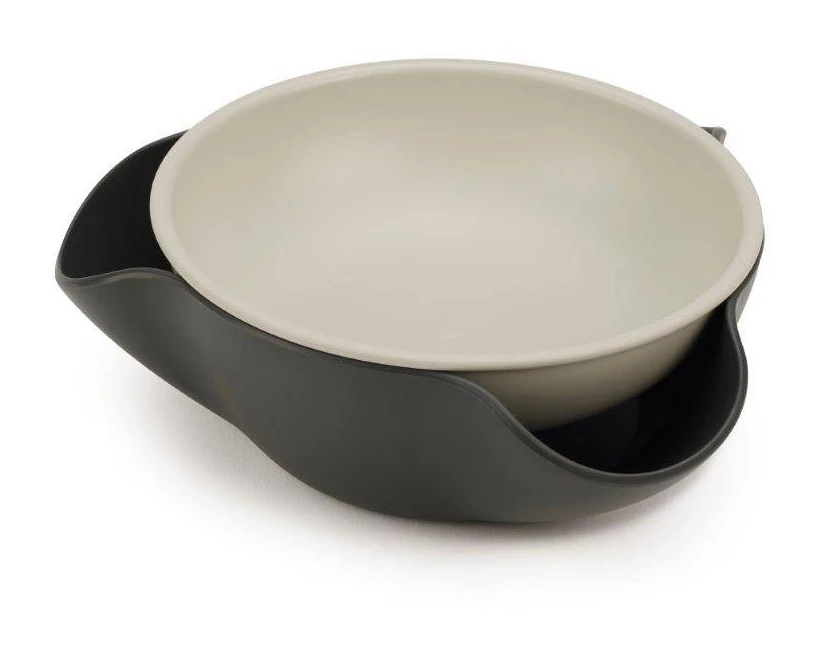 Joseph Joseph Double-Dish Serving Bowl - Grey 3 Joseph Joseph Double-Dish Serving Bowl - Grey