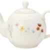 The English Tableware Company Pressed Flowers 6 Cup Teapot 1 The English Tableware Company Pressed Flowers 6 Cup Teapot -Haven Home Shop 45376 4871