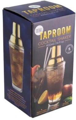Taylors Eye Witness Glass Cocktail Shaker 400ml - Gold -Haven Home Shop 45507 4365