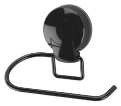 Showerdrape Suctionloc Toilet Roll Holder Black