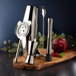 Taylors Eye Witness Taproom 5 Piece Boston Cocktail Set Stainless Steel -Haven Home Shop 48912 36721