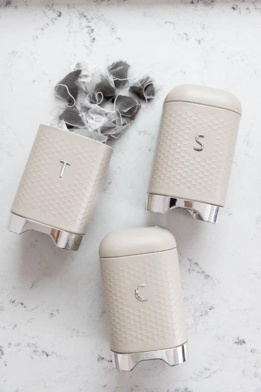 KitchenCraft Lovello Set Of 3 Cannisters Latte 5 KitchenCraft Lovello Set Of 3 Cannisters Latte - Image 3