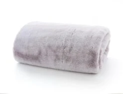 Deyongs Alaska Super Soft Faux Fur Taupe Throw