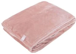Heat Holder Fleece Blanket/Throw - Dusky Pink