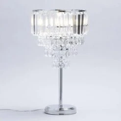 BHS Paladina Table Lamp, Chrome -Haven Home Shop 50007 33782