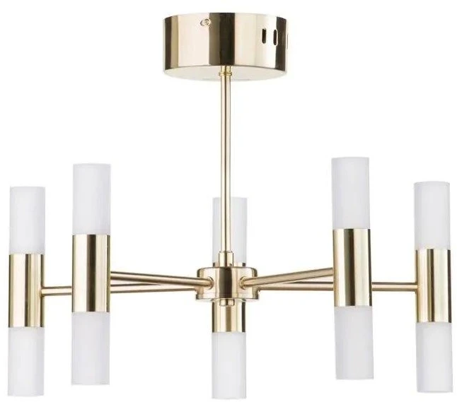 BHS Lois 10 Light Semi Flush Ceiling Light Brass 3 BHS Lois 10 Light Semi Flush Ceiling Light Brass