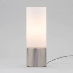 BHS Tilly Touch Table Lamps Lamp Satin Nickel -Haven Home Shop 50016 33778